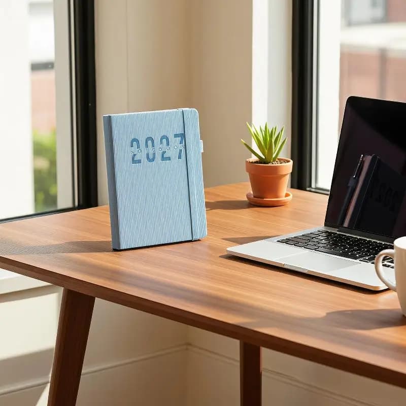 2027 Annual Schedule Planner 365 Day Time Organizer Check In Notebook Portable Office School Stationery for Students