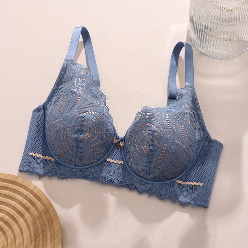 Autunno inverno Plus Size reggiseni di pizzo Bralette Crop Top intimo Lingerie Sexy spalline larghe reggiseno Push-Up Underwood