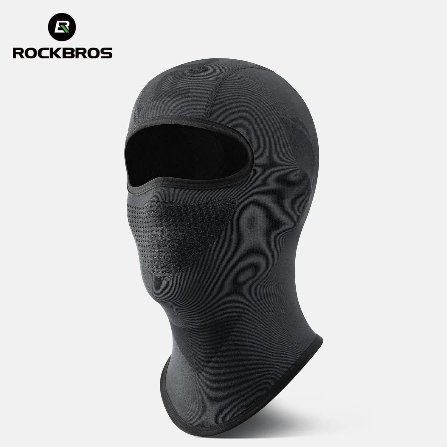 ROCKBROS Face Mask High Elastic Moisture Wicking Breathable Cycling Balaclava Seamless Knit Cycling Helmet Liner for Cycling