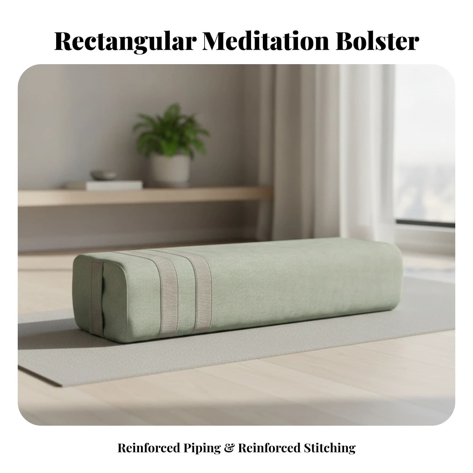 Rectangular Meditation Support Cushion Washable Meditation Support Cushion Meditation Cushion Deep Support Comfortable for Yogis