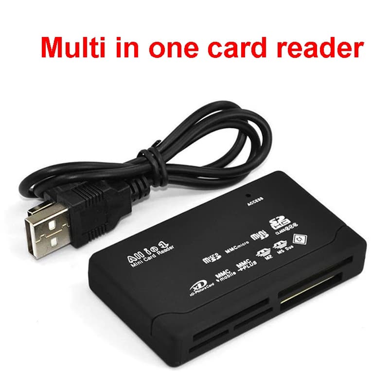 USB Plug N for Play for Apple and Windows compatible, USB powered, supports CF/SD/SDHC/SCXC/per