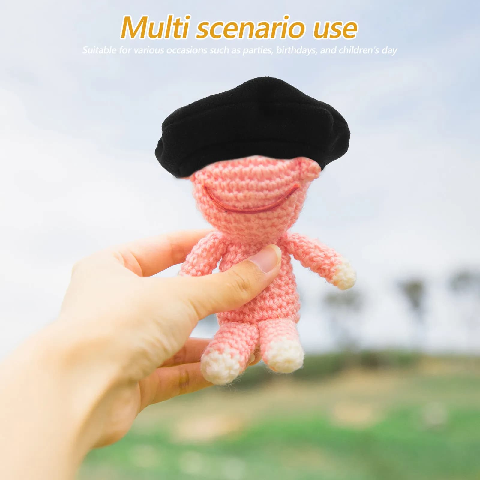 Mini Berretto in Cotone da 10 cm, Cappellino in Lana, Mini Cappello a Cilindro per Artigianato, Accessori, Feste, Compleanni