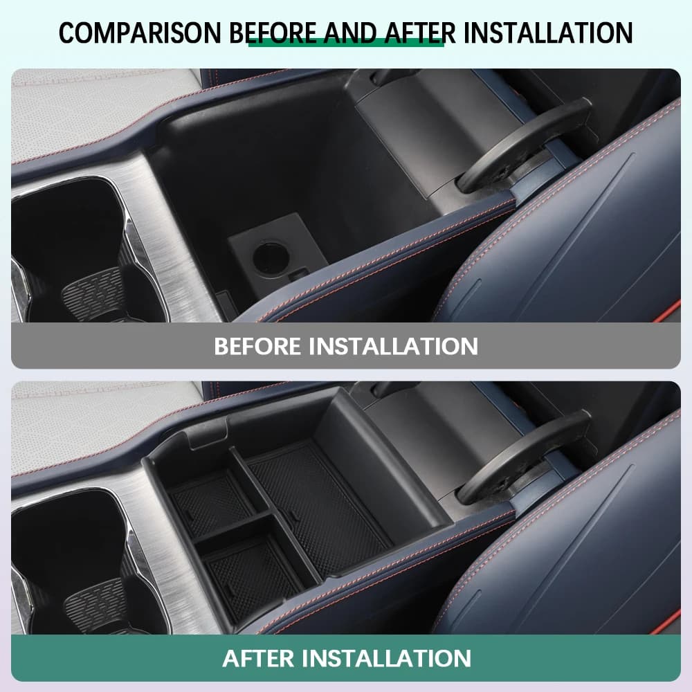 Per BYD Atto 3 2022 2023 scatola di immagazzinaggio del bracciolo di controllo centrale per BYD Yuan Plus Organizer Case Container Stowing accessori per auto