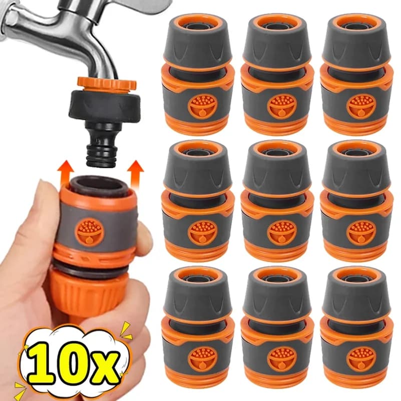 Connettore Rapido per Tubo da Giardino 10/1 Pezzi, Prolunga per Rubinetto, Giunto di Connessione per Tubi, Raccordi per Tubi dell'Acqua da Giardino