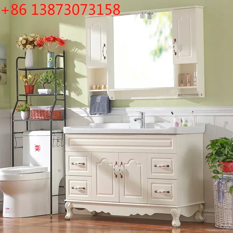 Mobiletto da Bagno Moderno Salvaspazio Regale Bianco con Cassetti e Ripiani - Mobiletto da Ingresso/Corridoio Replica