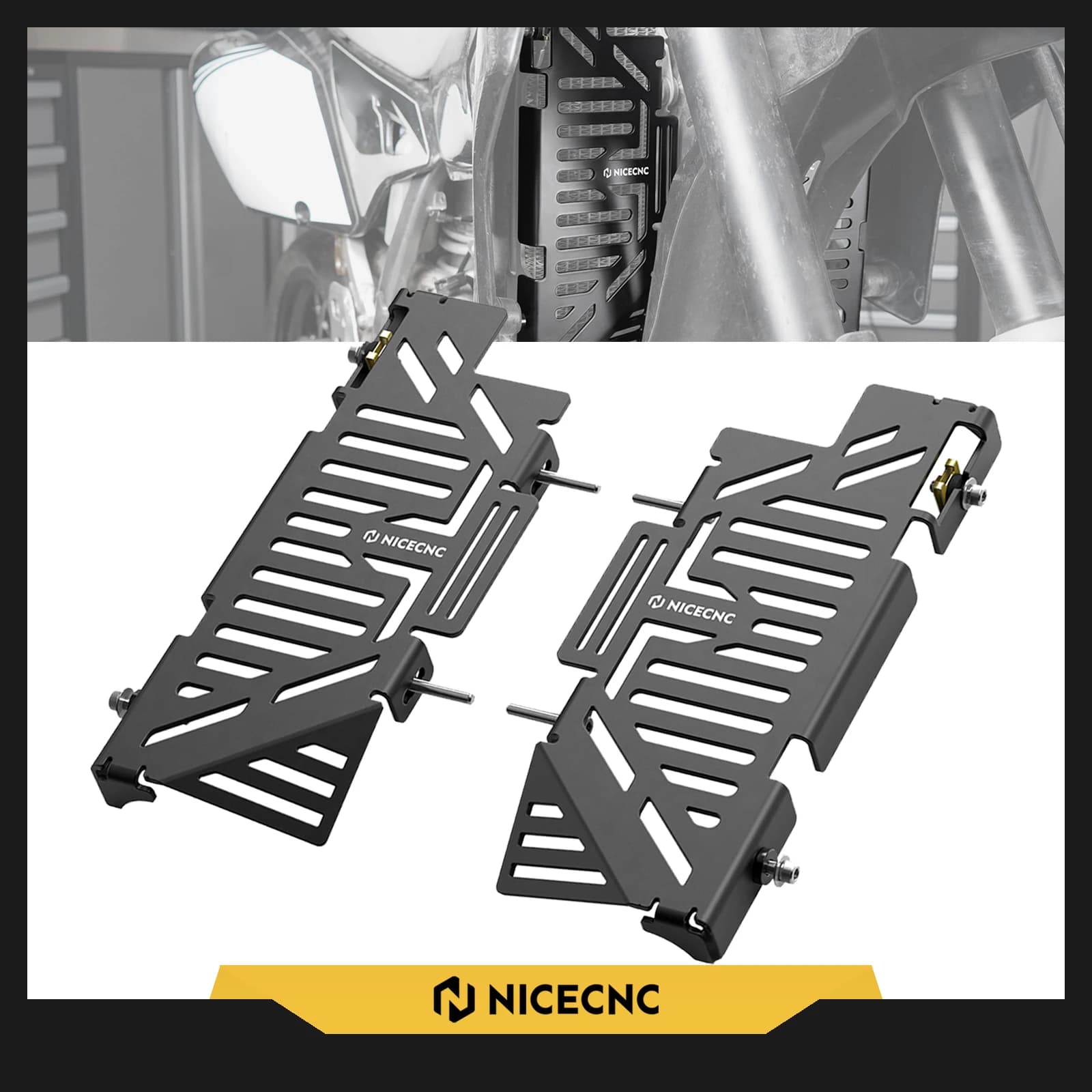 NICECNC Per Suzuki DRZ400S DR-Z400S 2000-2024 Moto Radiatore Protezione Della Copertura Migliora Kit di Protezione In Alluminio DR-Z400SM 2005-2024