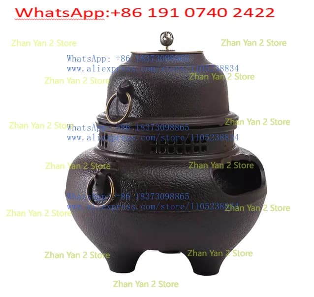 Ghost Noodle Blast cooker, cast iron stove, charcoal fire, iron cooker, tea stove, interior grill, windproof kettle, tea set Kung Fu