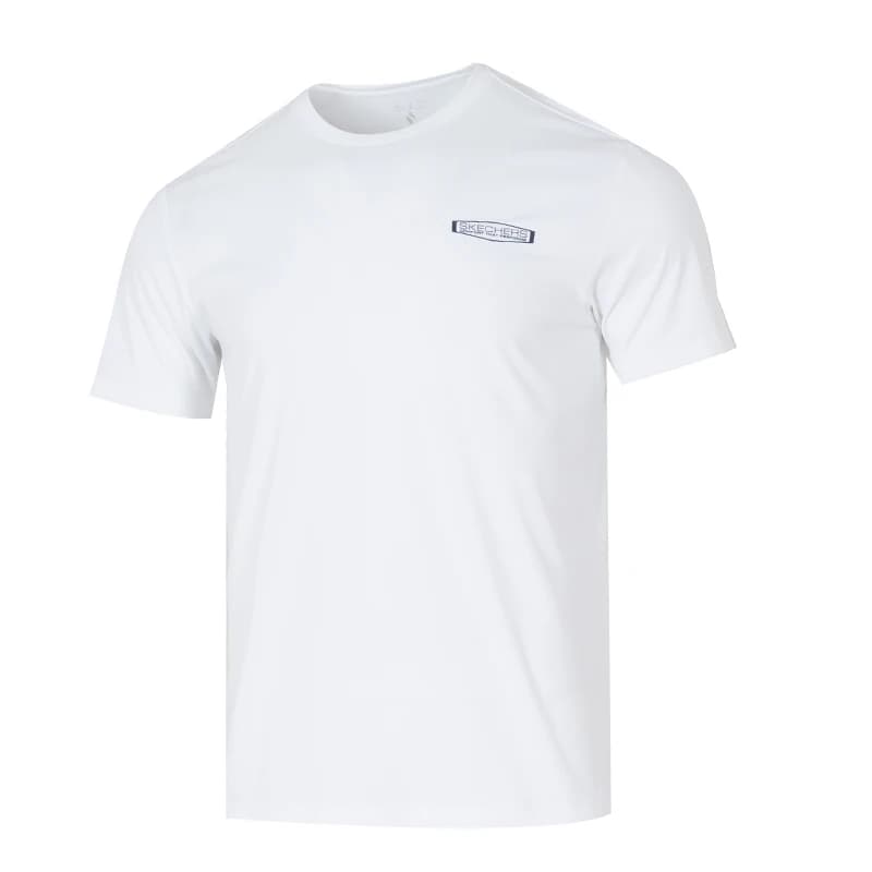 T-shirt Skechers Abbigliamento sportivo da uomo Abbigliamento casual alla moda per viaggi all'aperto Abbigliamento casual alla moda Comodo e traspirante a maniche corte P226M155-0019