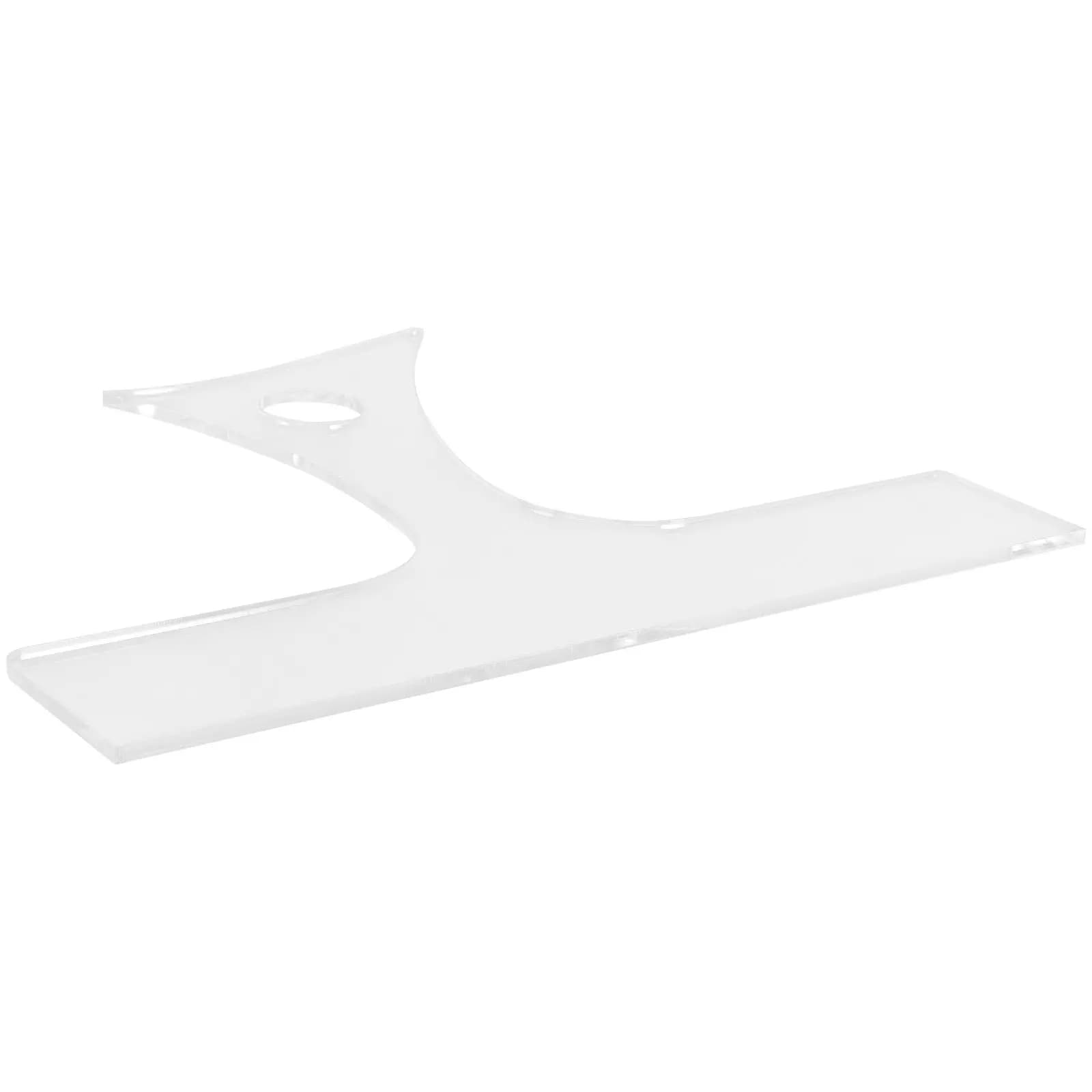 Stencil ergonomico per router in acrilico per tagliere, per lavorazione del legno fai da te, accessori per router per taglieri da salumi, per tracciare.