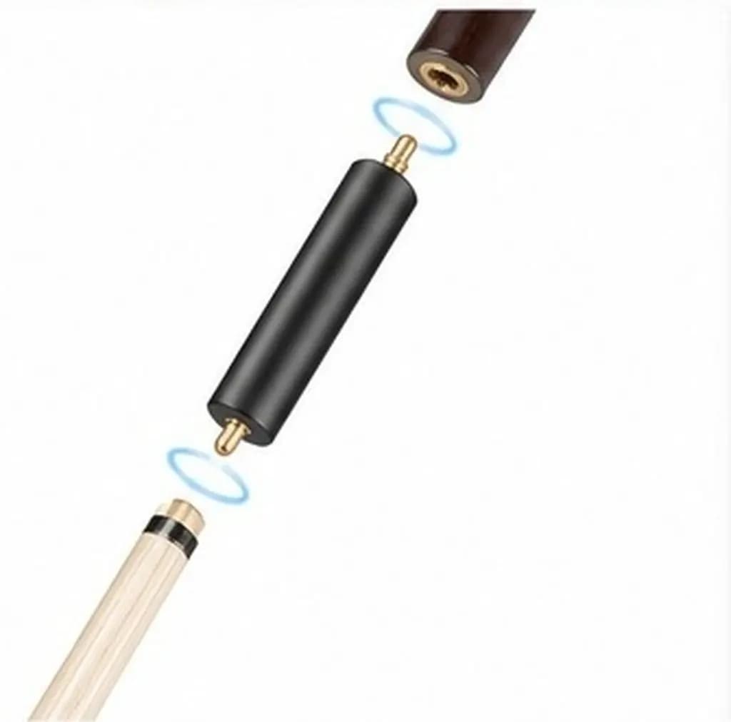 Billiard Cue Extension Rod Aluminium Alloy Pool Cue Extender Universal Fit Adjustable Comfortable Grip for Snooker American