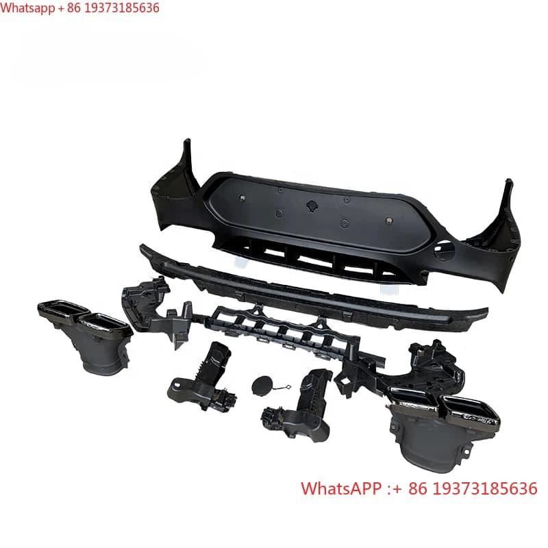FOR Mercedes Benz GLC Coupe Rear Bumper Diffuser Car Modification Upgrade GLC C63 Style C253 Exhaust Pipe AMG Style 2016-2021