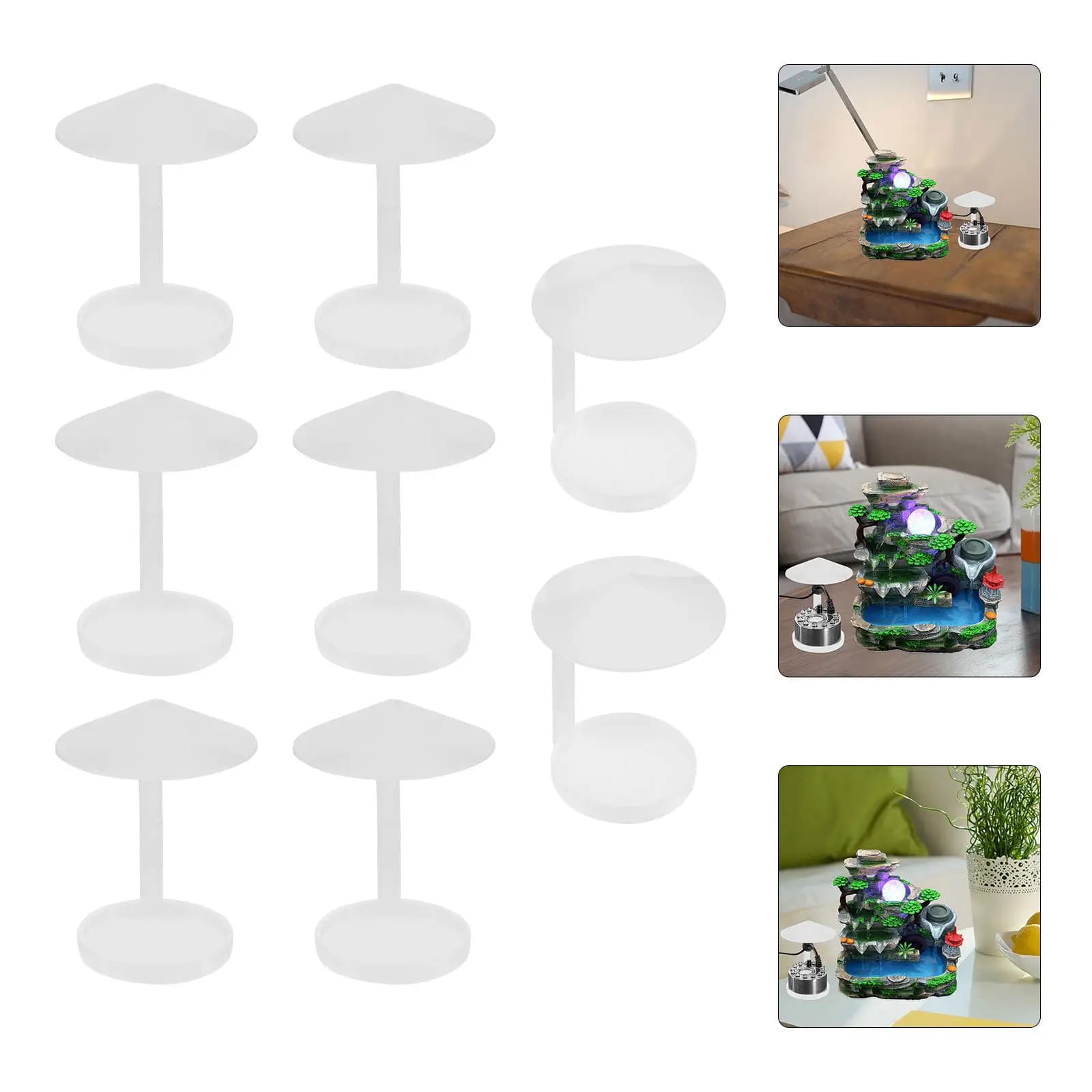 Set di 8 Protezioni Anti-Schizzi per Umidificatore, Laghetto per Pesci, Acquario, Design in Plastica Riutilizzabile