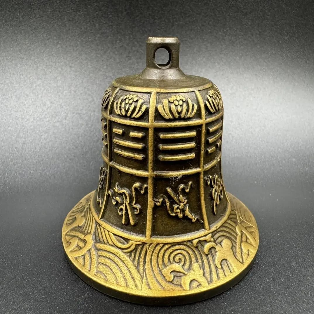 Tibetan Eight Trigrams bells Statue Sculpture Figurine Home Decoration Accessories