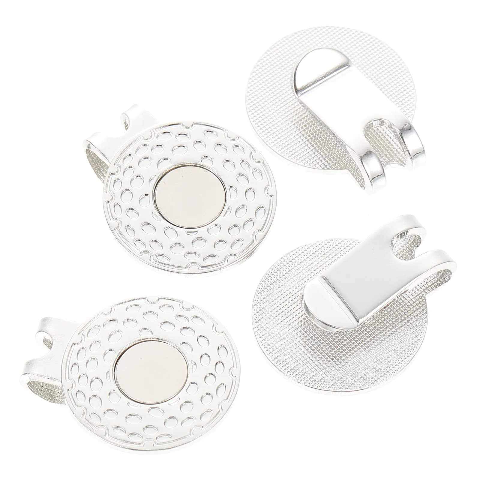 4 Pezzi Clip per Segnalatore Palline da Golf in Lega di Zinco, Leggeri e Resistenti, Clip per Cappelli da Golf, Morsetto per Palline, Clip per Cappello da Golf