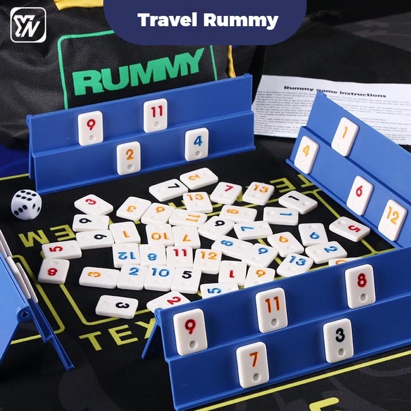 Viaggia Rummy, Rummikub, Rummybrix, Mahjong - Festa casual, Giochi da tavolo, Giochi di trazione, Scacchi, Gioco di abbinamento numeri, Gioco di viaggio