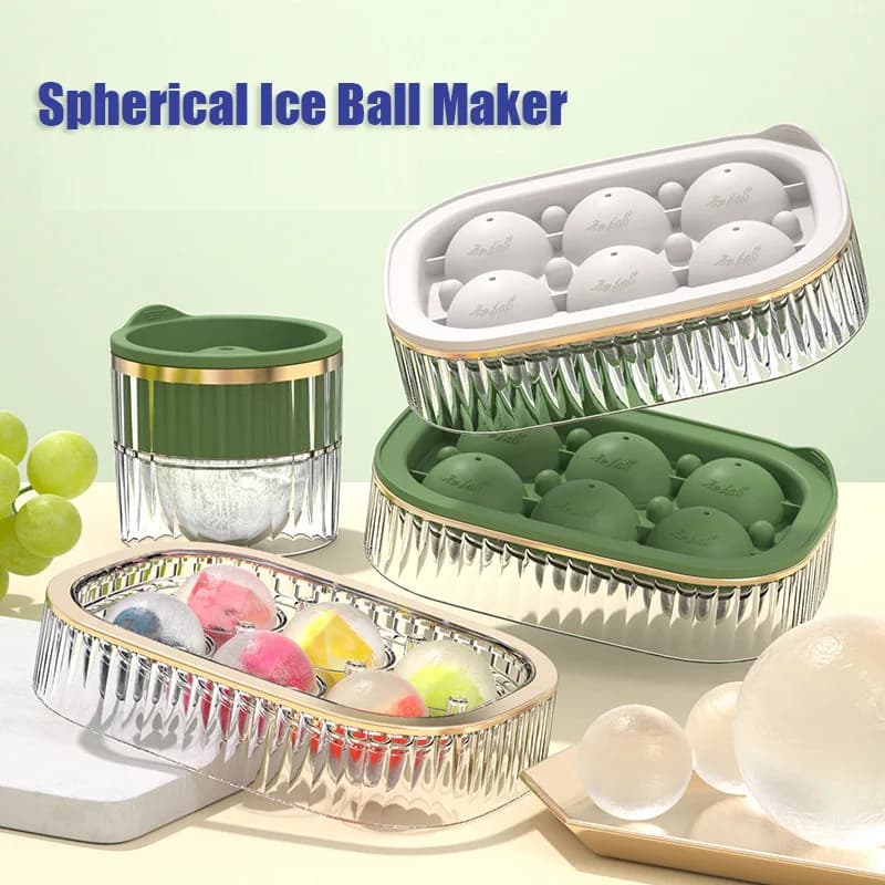 Stampo per hockey su ghiaccio, mini pallina congelata, stampo sferico per blocchi di ghiaccio, coperchio vassoio per ghiaccio, scatola per whisky, cocktail, utensile da cucina