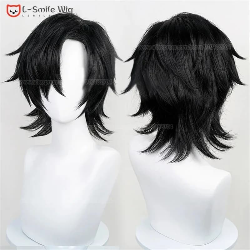 c;4\g,6'h.9/c;4\g,6'h.9/Game Undertale Cosplay Mettaton Women Role Play Short Black Heat Resistant Synthetic Hair Wi6'h\3,g'8/b'