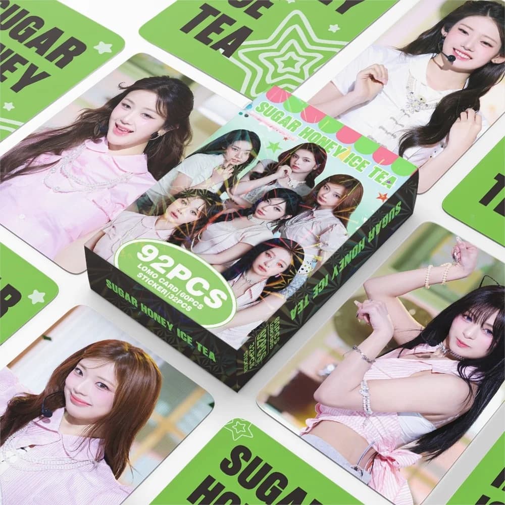 55PCS Kpop Hot Girls Group New Ablum "SUGAR HONEY ICE TEA" Photocards RUKA AHYEON RORA PHARITA RAMI ASA CHIQUITA HD Lomo Cards