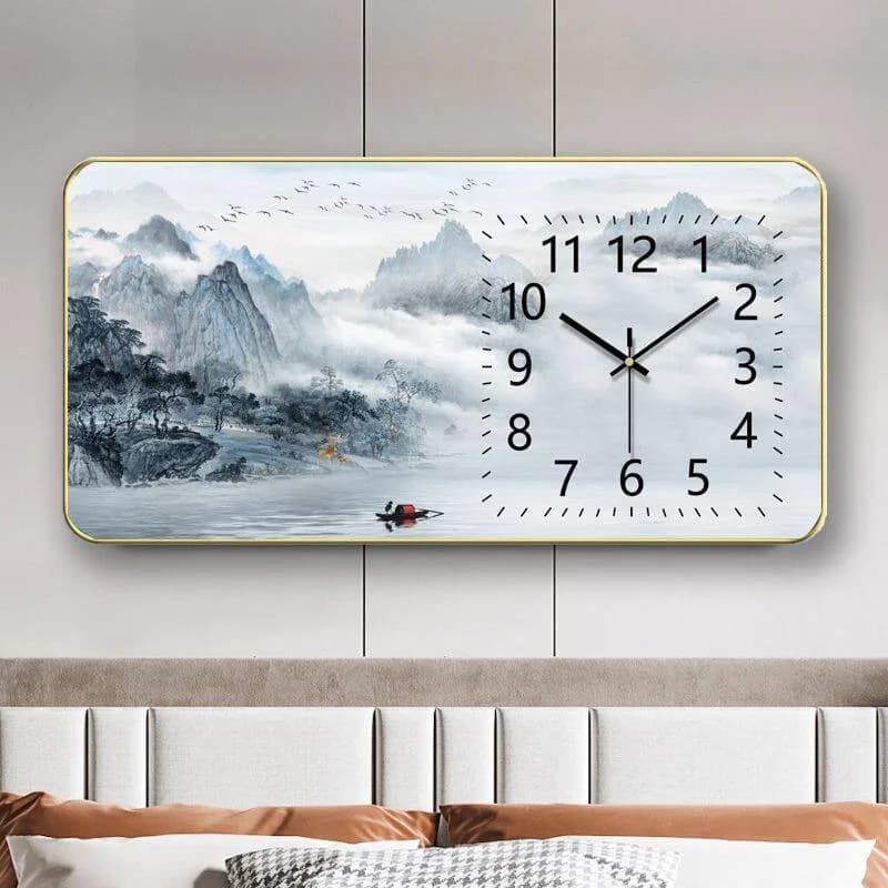 White Unique Fashion Wall Clock Large Living Room Nordic Design Digital Clock Luxury Design Orologio Da Parete Home Decor Items