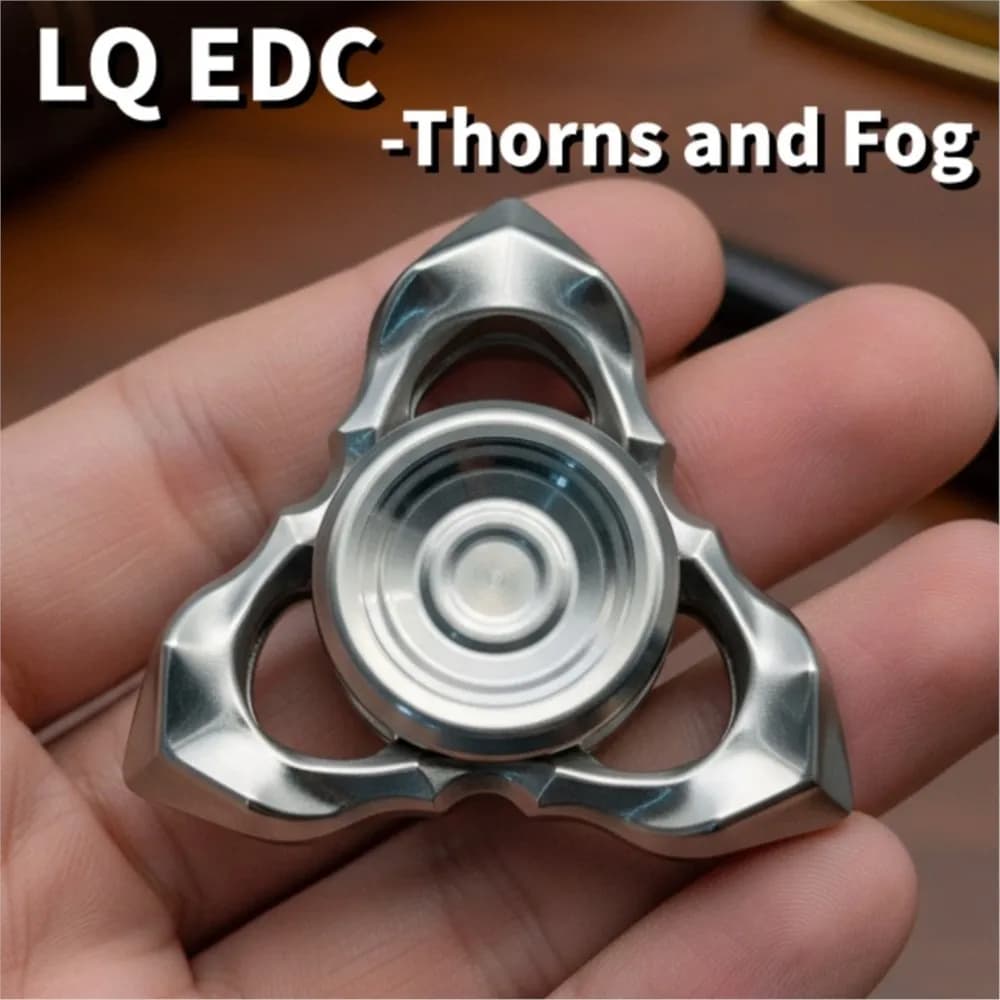 LQ EDC Spine e nebbia Fidget Spinner Disegni originali in acciaio inossidabile Gadget per alleviare l'ansia Giocattoli agitati per adulti