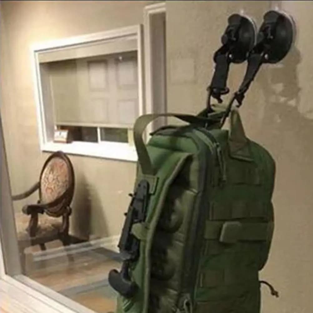 2 Pezzi Ganci a Ventosa per Esterni e Viaggi, Robusti e Resistenti, Appendiabiti da Parete per Bagno e Cucina, Ganci per Asciugamani e Doccia