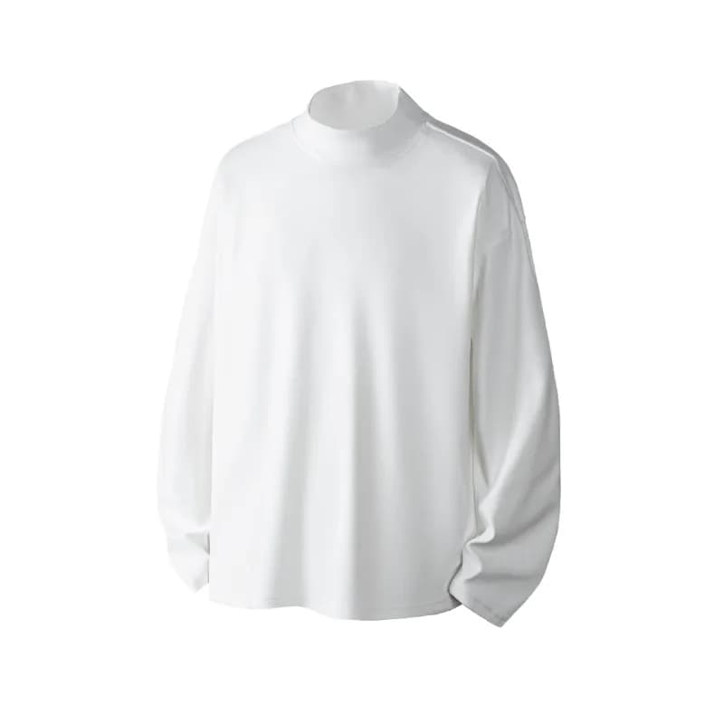 T-shirt with long sleeves in German velvet with loose long sleeves and fashionable new men fall and winter