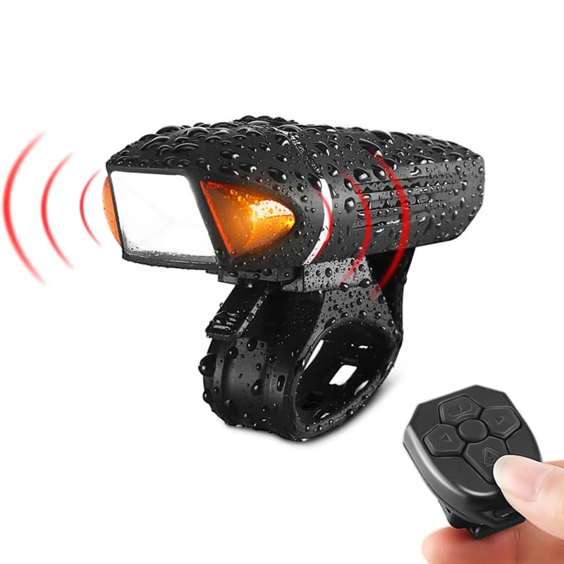 Rechargeable Bicycle Front Light via USB Lithium Battery LED Bike Alarm Light Cycling Lamp Support Bicycle Accessories 1