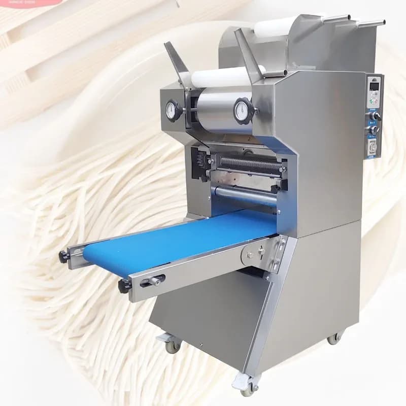 Macchina Elettrica per Stendere la Pasta, Pressa per Noodle in Acciaio Inox, Macchina Automatica Commerciale per Fare la Pasta