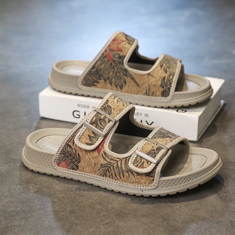 New summer slippers for men, casual, breathable, anti-slip, anti-odor, with soft sole, wear-resistant, beach sandals for teenagers