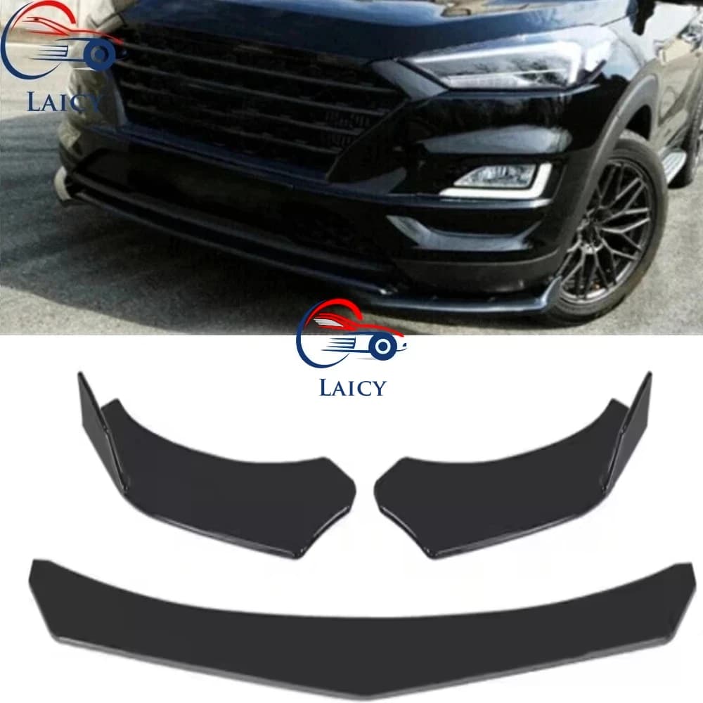 LAICY For H-yundai Tucson 2005-2023 Auto Bumper Front Lip Body Kit Canard Lip Diffuser Spoiler Anti Scratch Covers Auto Parts