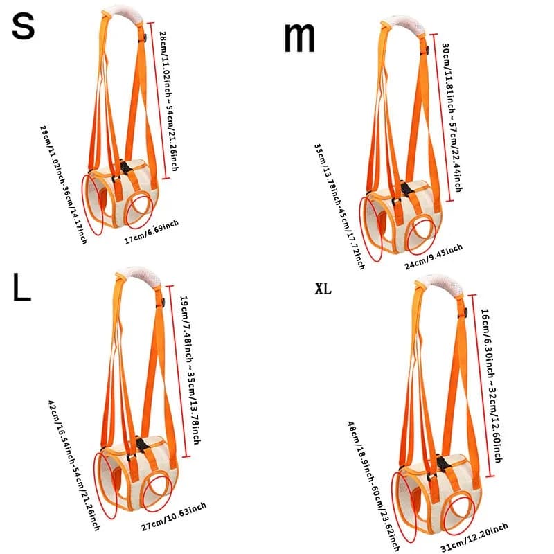 Cintura Ausiliaria per Zampe Posteriori di Cani, Cintura per Riabilitazione Post-Operatoria, Supporto per Gambe Disabili, Imbracatura di Aiuto per la Camminata