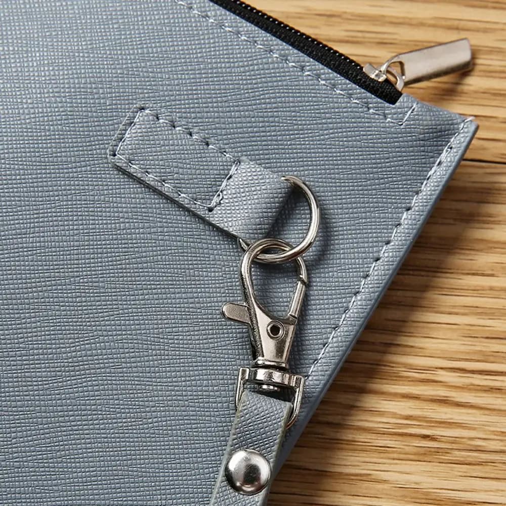 Large Capacity A4 Imitation Leather File Folder Simple Waterproof File Storage Bag Elegant with Rope Document Organizer Paper