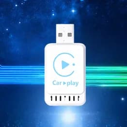 Smart Mini Plug & Play USB Adapter for Carplay Wireless and Android Auto, Convert Carplay Wired to Wireless