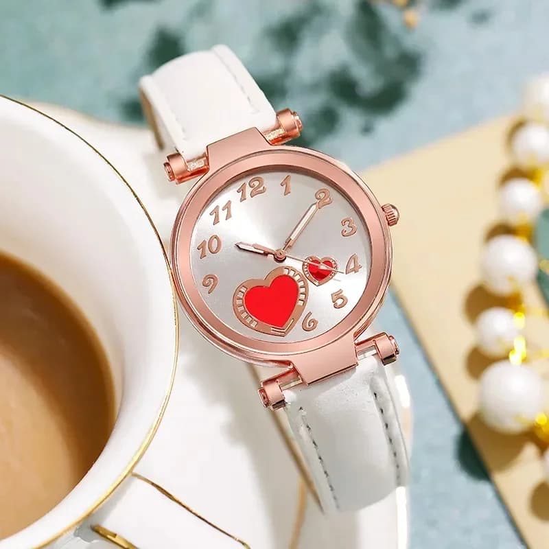 Orologio da Donna di Lusso 2026, Design Romantico, Cinturino in Pelle, Analogico al Quarzo, Reloj Mujer, Montre Femme