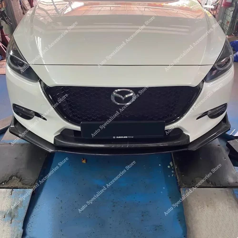 For Mazda 3 MK3 3 Pz Auto bumper Front Lip Spoiler Splitter Diffuser Mazda 3 Skyac-Tiv BM BN 2016-2018 Facelift Bodykits Tuning