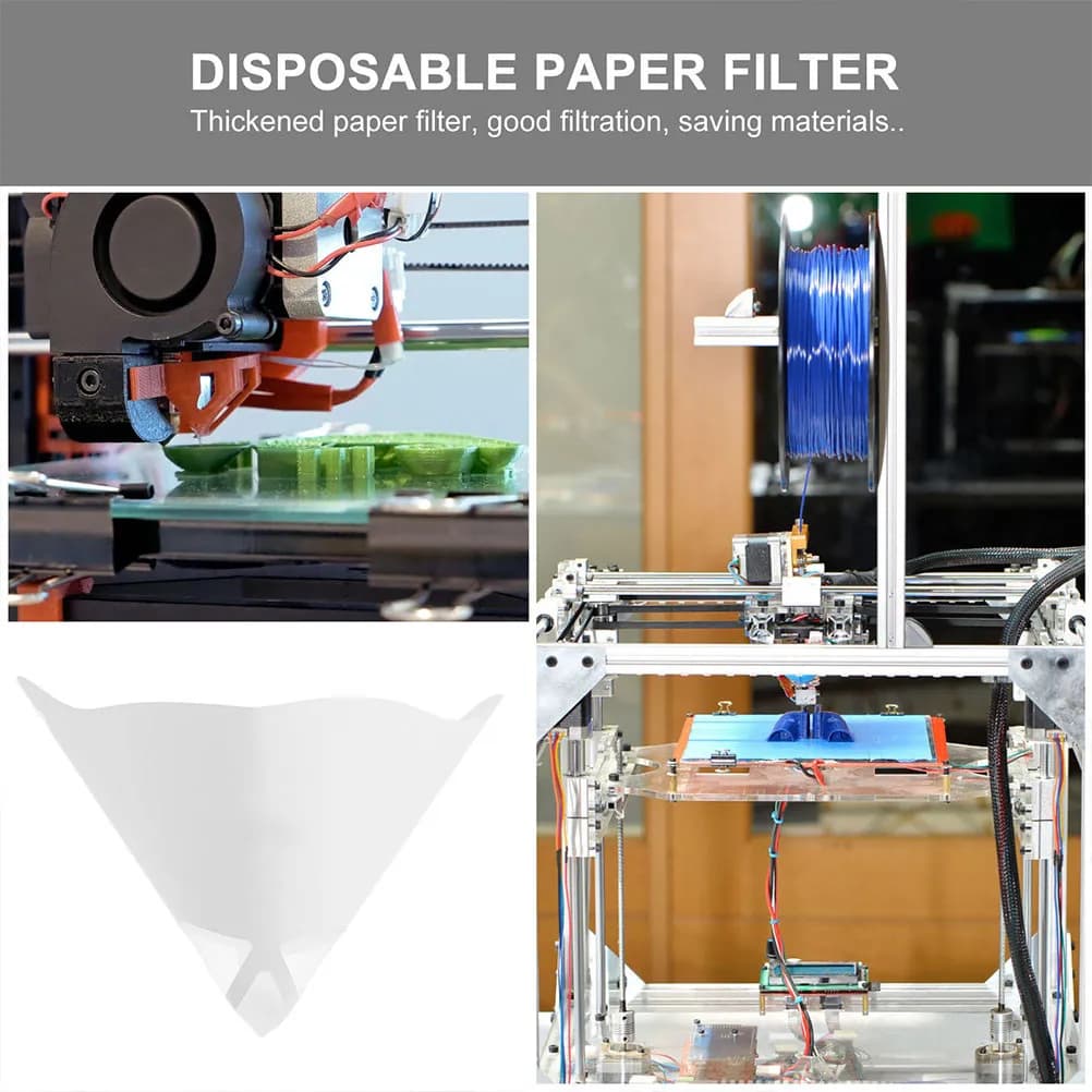 30 Pezzi Filtro a Cono in Carta Resina Premium Ispessita per Stampanti 3D SLA, Monouso, ad Alte Prestazioni, Fotosensibile
