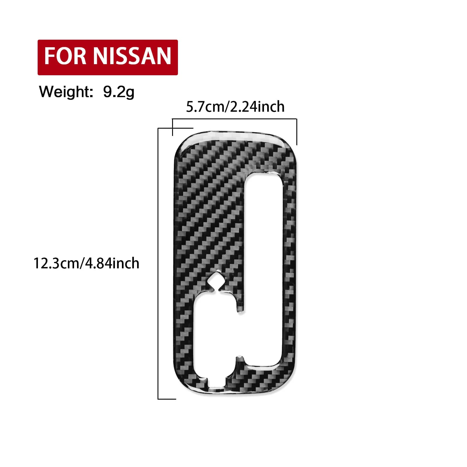 Carbon Fiber Center Console Gear Shifter Panel Car Accessories Interior Cover Trim Sticker For Nissan Altima / Teana 2008—2012