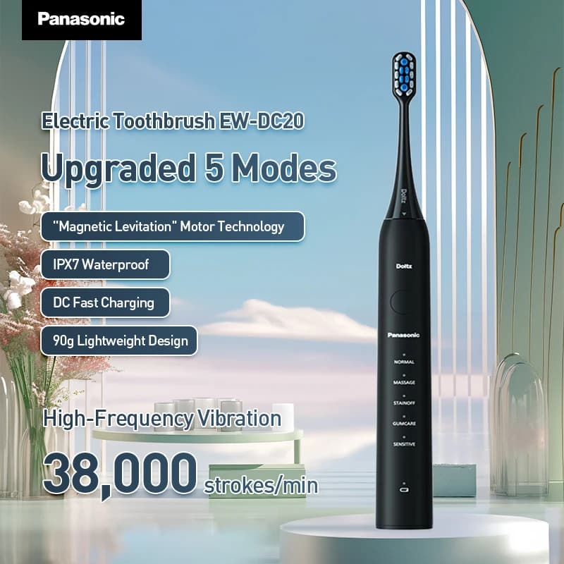Panasonic magnetic levitation electric toothbrush with EW-DC20 sonic vibration