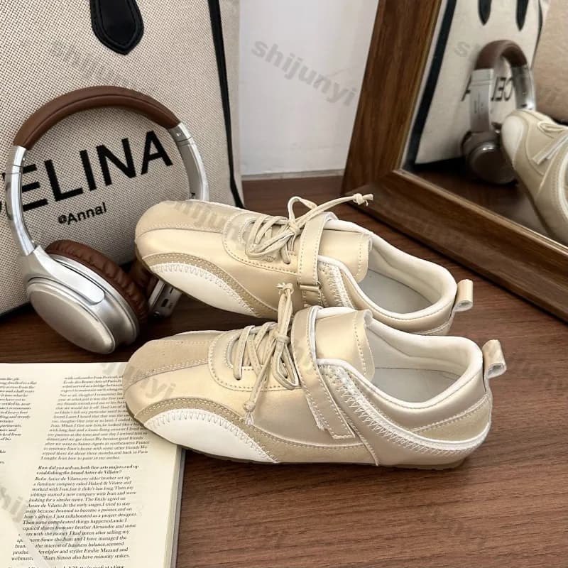 Nuove Sneakers Casual Leggere da Donna per Primavera Autunno, con Suola Antiscivolo e Design Minimalista, Ideali per il Pendolarismo