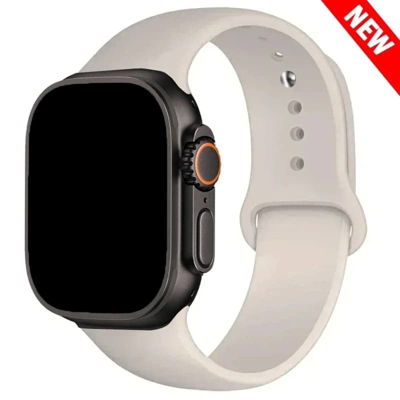 Silicone Strap For Apple Watch Ultra 3/2 band 49mm 46mm 42mm 45mm 44mm 40mm sport bracelet iwatch series 11 10 9 8 7 6 5 4 SE
