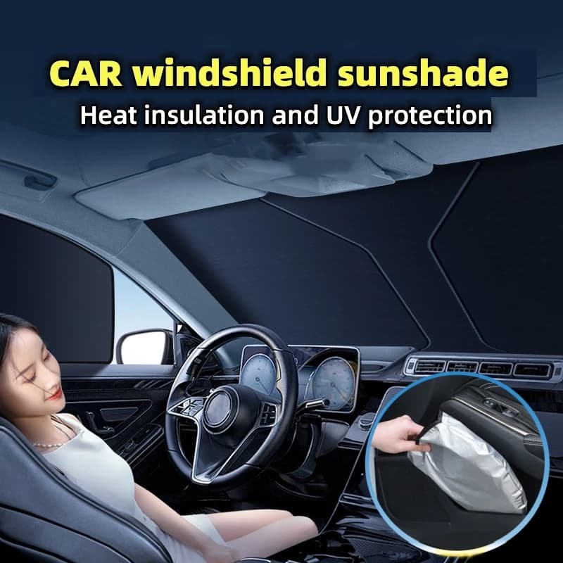 Copertura parasole per finestrino anteriore per auto, parasole, visiera per parabrezza, parabrezza pieghevole, accessori per protezione UV per automobili