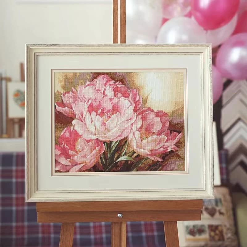 HC345 Cross Stitch Kits Stich Embroidery Cross-stitch Complete Kit Needle Arts & Craft Hobby Needlework Flower Package Hobby