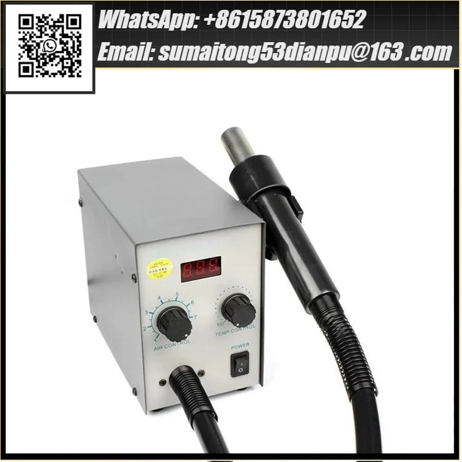 957DW LED Display 220V Hot Air Heat Gun With Helical Wind 580W SMD Rework Station