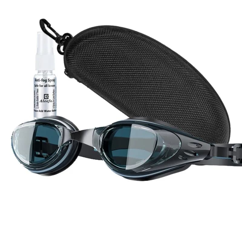 Swimwear with custom prescription for adult children, anti-fog, different power left/right (from 6.0 to Plano), adjustable strap