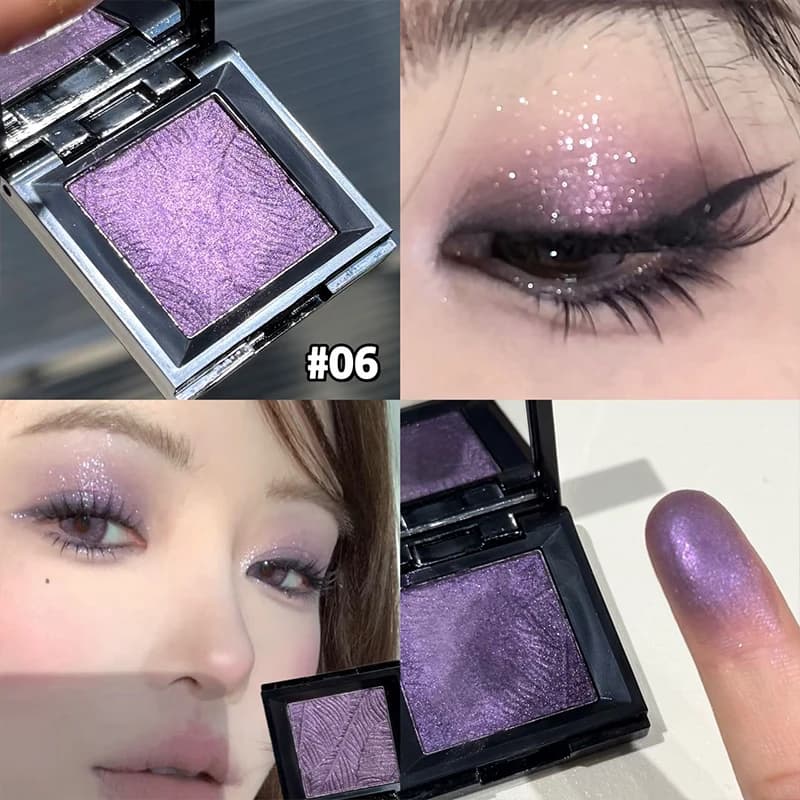ART VALUE Single Color Shiny Eyeshadow Palette Lasting Makeup Eyeshadow Pearly Bright Glitter Eyeshadow Shimmer Pigment Palette