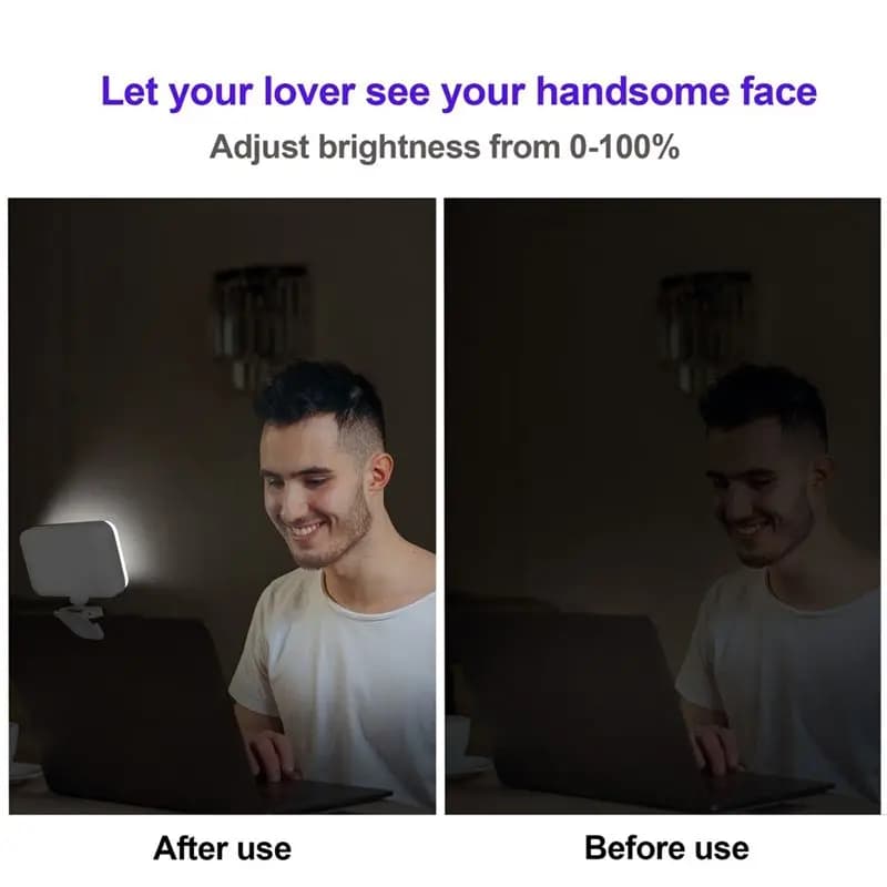 A93P Luce di riempimento per fotografia a LED Luce di riempimento per notebook Luce per selfie per telefono cellulare Luce di riempimento per computer per tablet Luce video dal vivo