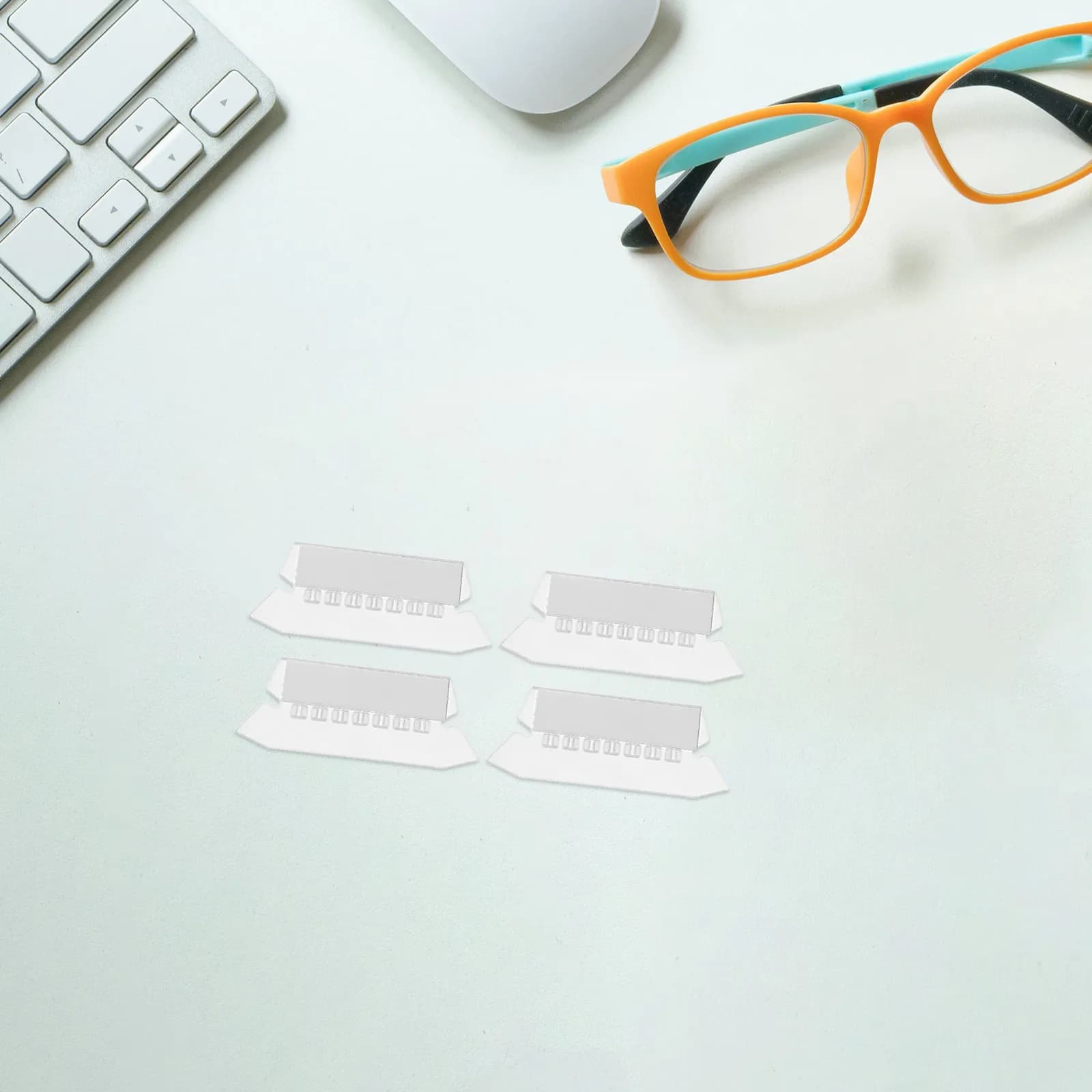 100 Etichette Trasparenti per Cartelle Appendibili, Inserti in Plastica per Classificazione Efficiente dei Documenti, per Ufficio e Casa