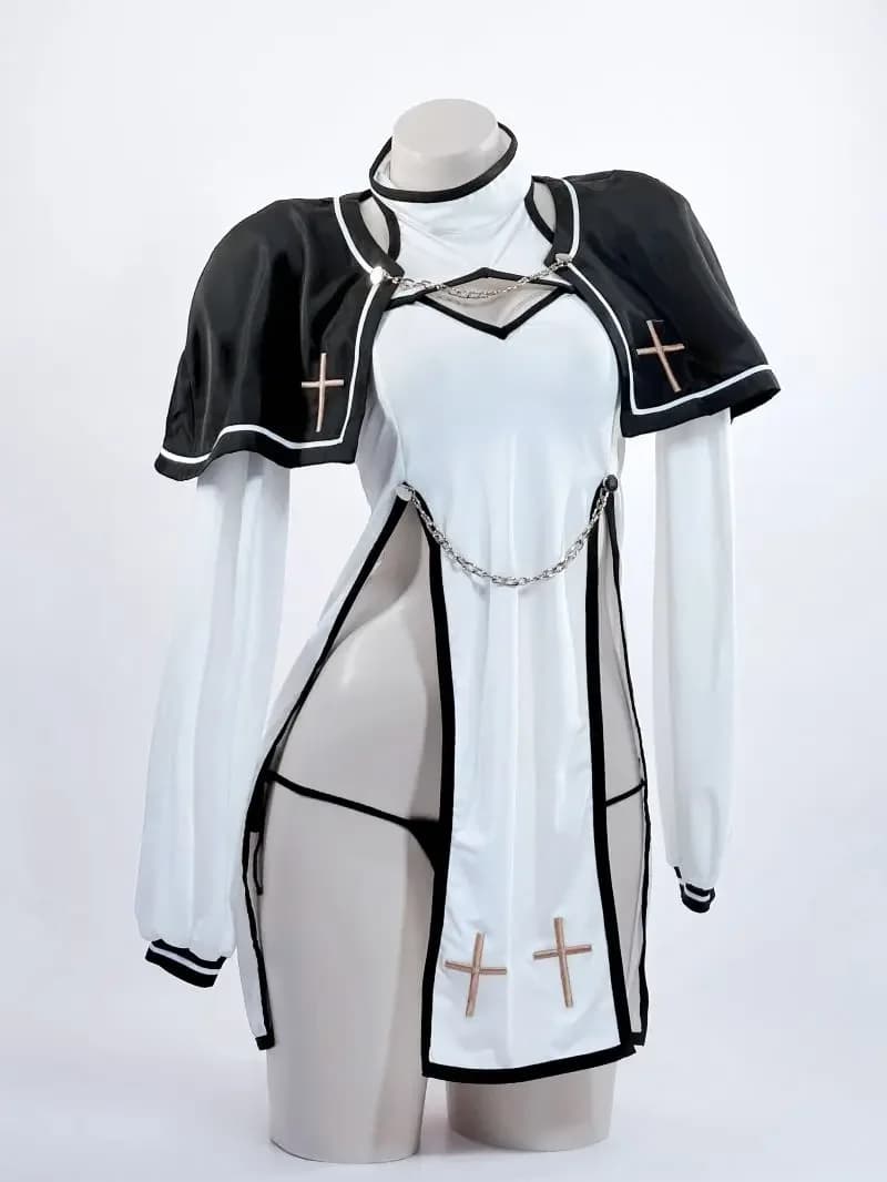 2025 Design Original Purgatory Priest Costume Cosplay Suora Dress Cosplay Sexy Costumes for Women Girls Halloween Christmas Day