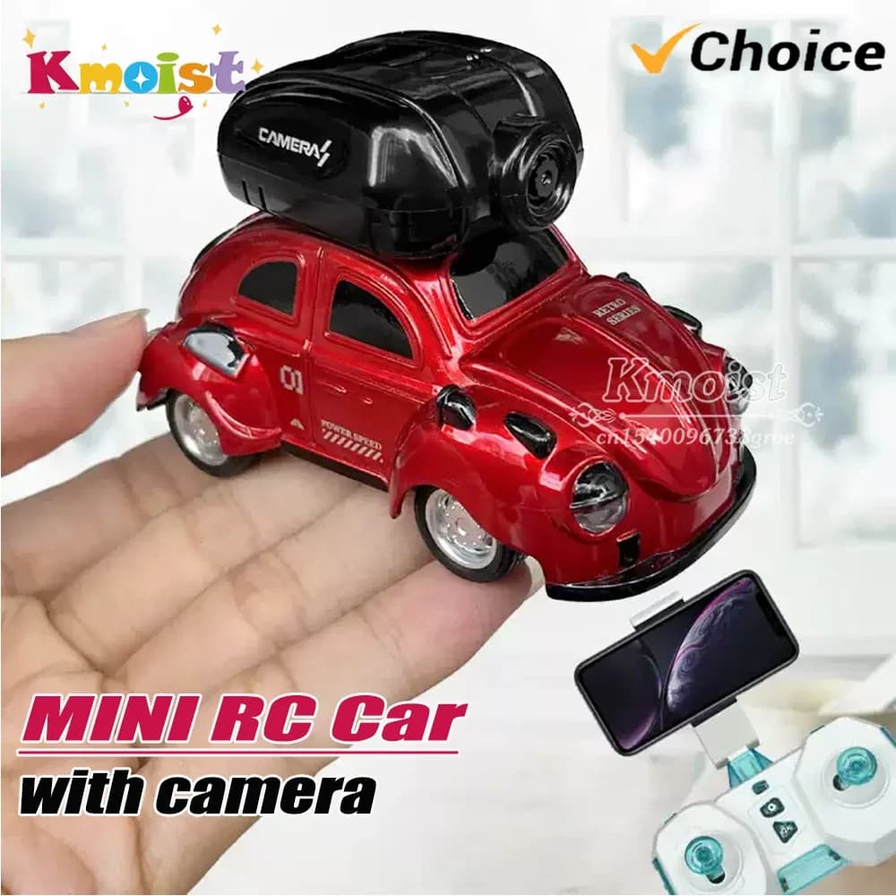 1/ 46 4CH Mini RC Car Lighting Racing Vehicle 2.4G Remote Control Cars Toy with Detachable WIFI Camera Toys for Boys Kids Gifts