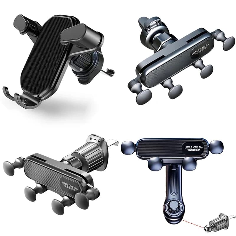 4.7-7 Inch Cell Phone Support for Car Gravity Car Cell Phone Support for Car Air Grip Support for Smartphone with Universal Shock Clip